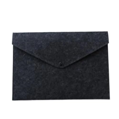 Tasche Schulbedarf Umschlagtasche Klassifing Tasche A4 Filz Aktenordner Dokumenten-Organizer Akten-Organizer Büro Aktentasche(Black) von PGVXEM