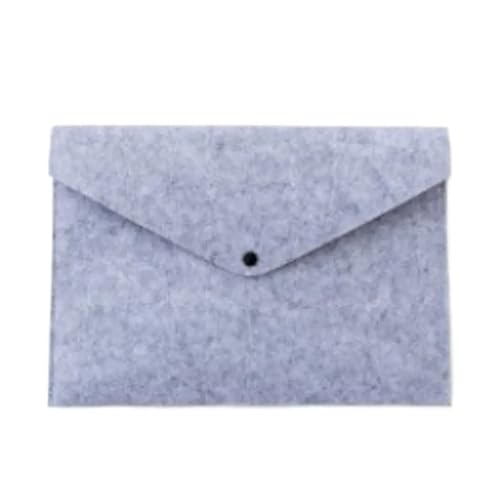 Tasche Schulbedarf Umschlagtasche Klassifing Tasche A4 Filz Aktenordner Dokumenten-Organizer Akten-Organizer Büro Aktentasche(Light grey) von PGVXEM