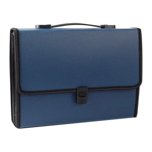 Verdickung 26 Grid Datei Ordner A4 Erweitern Papier Halter Wasserdicht Dokument Organizer Dokumente Fall Büro Schule Schreibwaren(26 grid blue) von PGVXEM