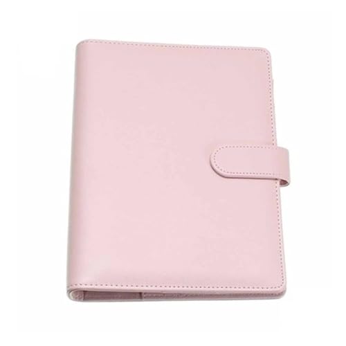 Vintage Nachfüllbare Notebook Datei Ordner Notizblock Abdeckung Leder Ring Binder Büro Liefert(A6 Pink) von PGVXEM