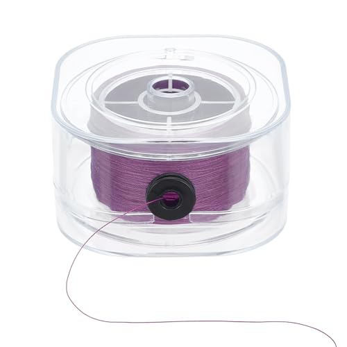 PH PandaHall 0.2mm Perlenfaden, 200m gewachstes Baumwollgarn Schnur für Saatperlen Faden zum Nähen Nicht-elastische Fadenschnur mit Aufbewahrungsbox für Sicken Schmuckherstellung Leder Crafting, lila PH PandaHall 0.2mm Perlenfaden, 200m gewachstes Baumwollgarn Schnur für Saatperlen Faden zum Nähen Nicht-elastische Fadenschnur mit Aufbewahrungsbox für Sicken Schmuckherstellung Leder Crafting, lila von PH PandaHall