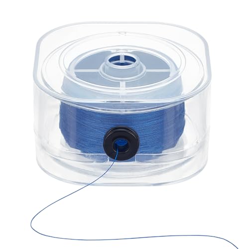 PH PandaHall 0.2mm Perlengarn, 200m gewachstes Baumwollgarn Schnur für Saatperlen Nähgarn Nicht-elastische Fadenschnur mit Aufbewahrungsbox für Sicken Schmuckherstellung Leder Crafting, blau PH PandaHall 0.2mm Perlengarn, 200m gewachstes Baumwollgarn Schnur für Saatperlen Nähgarn Nicht-elastische Fadenschnur mit Aufbewahrungsbox für Sicken Schmuckherstellung Leder Crafting, blau von PH PandaHall
