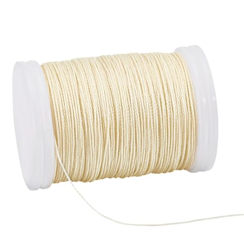 PH PandaHall 0.5mm Gewachste Kordel 130 Yards Wachsschnur Bindfäden Perlenschnüre Gewachste Schnur Antikweiß Wachs Polyesterfäden Für Armbänder Halsketten Schmuck PH PandaHall 0.5mm Gewachste Kordel 130 Yards Wachsschnur Bindfäden Perlenschnüre Gewachste Schnur Antikweiß Wachs Polyesterfäden Für Armbänder Halsketten Schmuck von PH PandaHall