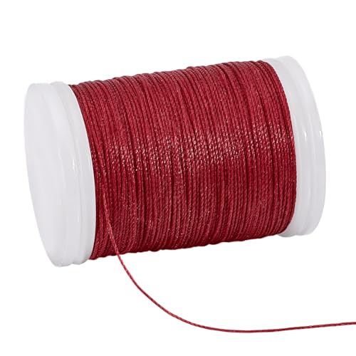 PH PandaHall 0.5mm Gewachste Kordel 130 Yards Wachsschnur Bindfäden Perlenschnüre Rote Wachs Polyesterfäden Gewachste Perlenschnur Für Armbänder Halsketten Schmuck PH PandaHall 0.5mm Gewachste Kordel 130 Yards Wachsschnur Bindfäden Perlenschnüre Rote Wachs Polyesterfäden Gewachste Perlenschnur Für Armbänder Halsketten Schmuck von PH PandaHall