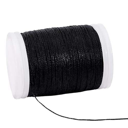 PH PandaHall 0.5mm Gewachste Kordel 130 Yards Wachsschnur Bindfäden Perlenschnüre Schwarz Gewachste Perlenschnur Für DIY Armband Halsketten Traumfänger Schmuck PH PandaHall 0.5mm Gewachste Kordel 130 Yards Wachsschnur Bindfäden Perlenschnüre Schwarz Gewachste Perlenschnur Für DIY Armband Halsketten Traumfänger Schmuck von PH PandaHall