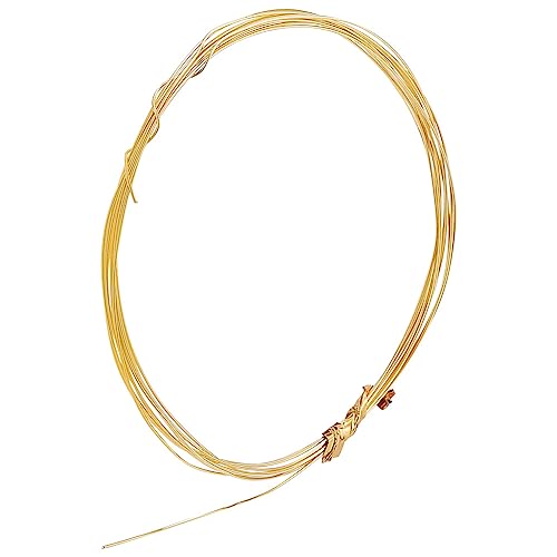 PH PandaHall 1 Bündel 925 Sterlingsilber Golddraht 26 Gauge Draht Metall Basteldraht Biegsamer Künstlerischer Blumenschmuck Perlendraht Für Halskette Armband Schmuck Perlen Bildhauerei Bastelarbeiten von PH PandaHall