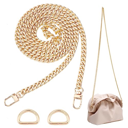 PH PandaHall 1 Stück Metalltaschenkette 120cm Goldener Taschenriemen als Ersatz Für Umhängetaschen Handtaschenkette Mit Drehverschlüssen Und 2 D Ringen Aus Eisen Für Umhängetaschen Clutches PH PandaHall 1 Stück Metalltaschenkette 120cm Goldener Taschenriemen als Ersatz Für Umhängetaschen Handtaschenkette Mit Drehverschlüssen Und 2 D Ringen Aus Eisen Für Umhängetaschen Clutches von PH PandaHall