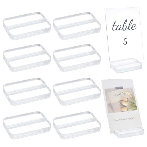 PH PandaHall 10 Pack 7.6cm Klar Acryl Stand, Doppelnut Tischkartenhalter 3mm Schlitz Tischnummern Display Ständer für Hochzeit, Party, Meeting, Tischnummer, Display, Büro, Restaurant, Geschäft PH PandaHall 10 Pack 7.6cm Klar Acryl Stand, Doppelnut Tischkartenhalter 3mm Schlitz Tischnummern Display Ständer für Hochzeit, Party, Meeting, Tischnummer, Display, Büro, Restaurant, Geschäft von PH PandaHall