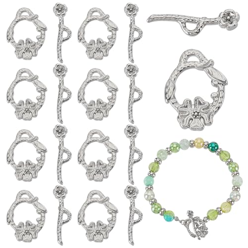 PH PandaHall 10 Stück 304 Knebelverschlüsse Aus Edelstahl Für Blumenarmbänder Schmuckverschlüsse Für Halsketten Schmuckherstellung DIY Handwerk. PH PandaHall 10 Stück 304 Knebelverschlüsse Aus Edelstahl Für Blumenarmbänder Schmuckverschlüsse Für Halsketten Schmuckherstellung DIY Handwerk. von PH PandaHall