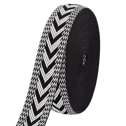 PH PandaHall 10 Yards Gestreiftes Gurtband 2.5cm Polyesterband Schwarz Weiß Bastelband Mit Pfeilen Gestreiftes Baumwollgurtband Twillband Für Rucksäcke Taschen Kleidungsgürtel Heimdekoration PH PandaHall 10 Yards Gestreiftes Gurtband 2.5cm Polyesterband Schwarz Weiß Bastelband Mit Pfeilen Gestreiftes Baumwollgurtband Twillband Für Rucksäcke Taschen Kleidungsgürtel Heimdekoration von PH PandaHall