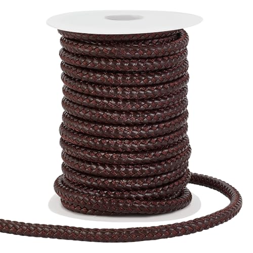 PH PandaHall 10 Yards Rundes Geflochtenes Lederband 8mm Lederseil Schmuck Bastelschnur Krawattenschnur Lederband Boloschnur Für DIY Armbänder Halsketten Schmuck Basteln Kaffee Farbe PH PandaHall 10 Yards Rundes Geflochtenes Lederband 8mm Lederseil Schmuck Bastelschnur Krawattenschnur Lederband Boloschnur Für DIY Armbänder Halsketten Schmuck Basteln Kaffee Farbe von PH PandaHall