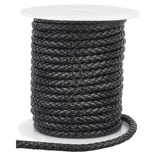 PH PandaHall 10.9 Yards Geflochtenes Lederband 5 mm Rundes PU Lederband Schwarze Lederschnur Bolo Lederband Lederseil Für Halskette Armband Schmuckherstellung PH PandaHall 10.9 Yards Geflochtenes Lederband 5 mm Rundes PU Lederband Schwarze Lederschnur Bolo Lederband Lederseil Für Halskette Armband Schmuckherstellung von PH PandaHall