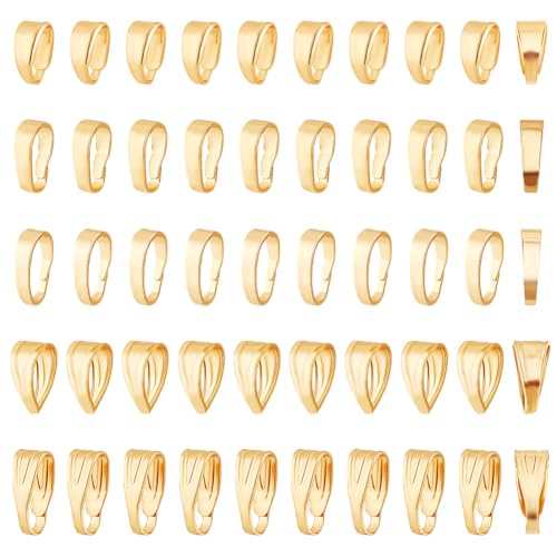 PH PandaHall 100 Stück 14 Karat vergoldete Anhänger-Verschlüsse, Verbindungsstücke, Klemmverschluss, 5 Stile, Messing Schnapphaken, Anhängerverschlüsse für Halskette, Ohrringe, Armband PH PandaHall 100 Stück 14 Karat vergoldete Anhänger-Verschlüsse, Verbindungsstücke, Klemmverschluss, 5 Stile, Messing Schnapphaken, Anhängerverschlüsse für Halskette, Ohrringe, Armband von PH PandaHall
