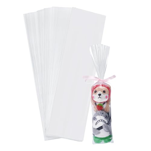 PH PandaHall 100 Stück Durchsichtige Polybeutel Aus Kunststoff 10x40cm Flach Offen Für Poster Taschen Hüllen Schmale Plastikhüllen Wasserdichte Poster Aufbewahrungstasche Für Den Verpackungsversand von PH PandaHall