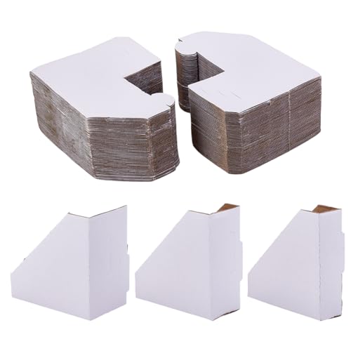 PH PandaHall 100 Stück Verstellbare Eckenschützer Aus Karton Weißer Bilderrahmen Eckenschutz Faltbarer Eckschutz Aus Kraftpapier Und Karton Für Den Versand Art Kantenschutz Dekoration 9.85x2.7x9.8cm von PH PandaHall