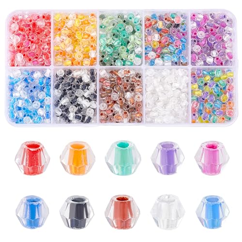 PH PandaHall 1000 Stück 4mm Kristallperlen 12 Farbe Facettierte Glasperlen Kleine Briolette Rondelle Perlen Für Die Herstellung von DIY Schmuck Armbändern Halsketten Und Ohrringen PH PandaHall 1000 Stück 4mm Kristallperlen 12 Farbe Facettierte Glasperlen Kleine Briolette Rondelle Perlen Für Die Herstellung von DIY Schmuck Armbändern Halsketten Und Ohrringen von PH PandaHall