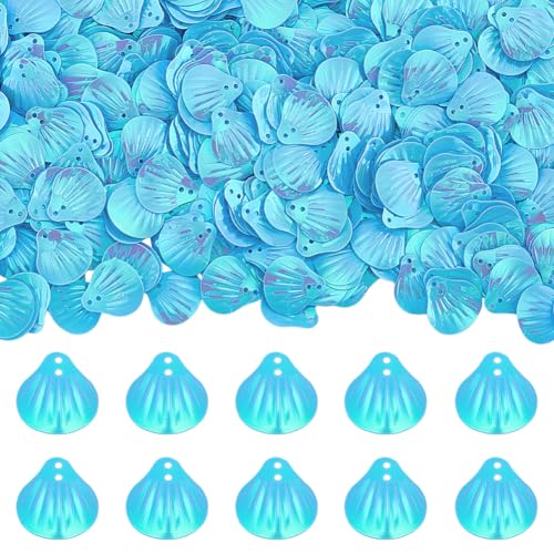 PH PandaHall 1000 Stück Muschel-Pailletten in Muschelform, lose Pailletten, Pailletten und Spangles Bastelpailletten mit 2 Löchern, Kunst-Pailletten für Hochzeit, Nähen, Applikation, Kleidung, Schmuck PH PandaHall 1000 Stück Muschel-Pailletten in Muschelform, lose Pailletten, Pailletten und Spangles Bastelpailletten mit 2 Löchern, Kunst-Pailletten für Hochzeit, Nähen, Applikation, Kleidung, Schmuck von PH PandaHall