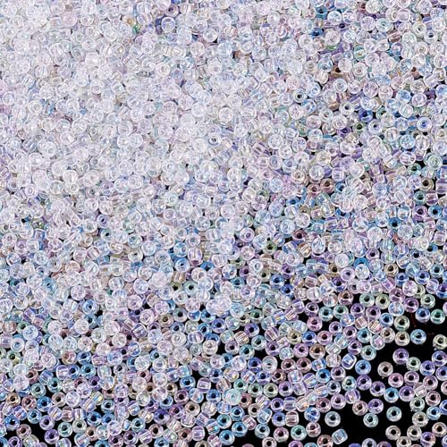 PH PandaHall 10000 Stück 2mm Glasperlen Runde Taillenperlen Regenbogenfarben Klare Glasperlen Glasperlen Für Die Herstellung von Ohrringen Armbändern Halsketten Und Schmuck PH PandaHall 10000 Stück 2mm Glasperlen Runde Taillenperlen Regenbogenfarben Klare Glasperlen Glasperlen Für Die Herstellung von Ohrringen Armbändern Halsketten Und Schmuck von PH PandaHall