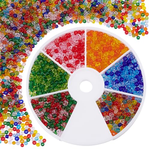PH PandaHall 1000pcs 3mm Glasperlen 30g 6 Farben Freundschaftsarmband Perlen 8/0 bunte Pastell-Perlen Pony Taille Perlen für Armband Halskette Schmuckherstellung Frühling Sommer Perlen Weben PH PandaHall 1000pcs 3mm Glasperlen 30g 6 Farben Freundschaftsarmband Perlen 8/0 bunte Pastell-Perlen Pony Taille Perlen für Armband Halskette Schmuckherstellung Frühling Sommer Perlen Weben von PH PandaHall