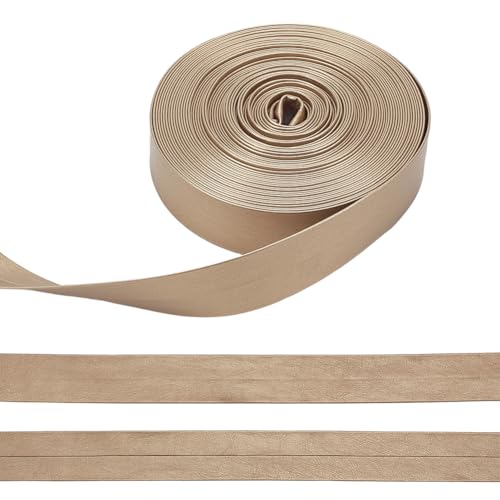 PH PandaHall 10m Goldes Lederbesatz Falzband Handwerk Doppelseitiges Band Goldenes Schrägbänderchen Band 25mm Breite Metallisches Flaches Lederband für DIY Kleidungsstücke Nähen Handwerk Dekoration PH PandaHall 10m Goldes Lederbesatz Falzband Handwerk Doppelseitiges Band Goldenes Schrägbänderchen Band 25mm Breite Metallisches Flaches Lederband für DIY Kleidungsstücke Nähen Handwerk Dekoration von PH PandaHall