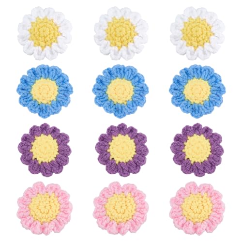 PH PandaHall 12 Stück 4 Farben Häkelblumenmuster 6cm Handgemachte Baumwollgewebte Gänseblümchen Blumenaufsätze Zum Annähen Verzierungen Für Kleidung Taschen Hüte Schals Kostüme Ornamente DIY Basteln PH PandaHall 12 Stück 4 Farben Häkelblumenmuster 6cm Handgemachte Baumwollgewebte Gänseblümchen Blumenaufsätze Zum Annähen Verzierungen Für Kleidung Taschen Hüte Schals Kostüme Ornamente DIY Basteln von PH PandaHall