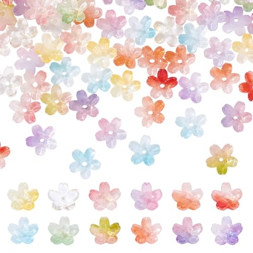PH PandaHall 120 Stück 12 Farben Blumenperlen 2 Farbtöne Lampwork Glas Abstandshalter Frühling Sommer Blume Perlenkappen Bonbonfarbe Armband Perlen für Halskette Schmuckherstellung DIY Handwerk 10 mm PH PandaHall 120 Stück 12 Farben Blumenperlen 2 Farbtöne Lampwork Glas Abstandshalter Frühling Sommer Blume Perlenkappen Bonbonfarbe Armband Perlen für Halskette Schmuckherstellung DIY Handwerk 10 mm von PH PandaHall