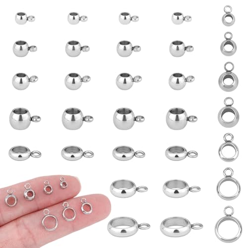 PH PandaHall 120 Stück 7 Größen Bügelperlen Verbinder Aufhänger Glieder Schiebe Charms Säulen Abstandshalter Perlen Mit Schlaufe Zur Schmuckherstellung 6~11mm Bohrung: 1.5~2mm PH PandaHall 120 Stück 7 Größen Bügelperlen Verbinder Aufhänger Glieder Schiebe Charms Säulen Abstandshalter Perlen Mit Schlaufe Zur Schmuckherstellung 6~11mm Bohrung: 1.5~2mm von PH PandaHall