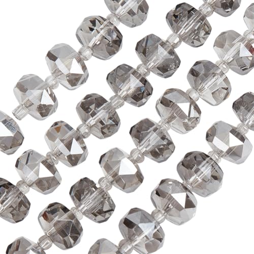 PH PandaHall 120 Stück Facettierte Glasperlen 10mm Graue Kristallperlen Bastelperlen Klare Schliffperlen Für Halsketten Armbänder Schmuckherstellung Hängende Ornamente DIY Bastelarbeiten PH PandaHall 120 Stück Facettierte Glasperlen 10mm Graue Kristallperlen Bastelperlen Klare Schliffperlen Für Halsketten Armbänder Schmuckherstellung Hängende Ornamente DIY Bastelarbeiten von PH PandaHall