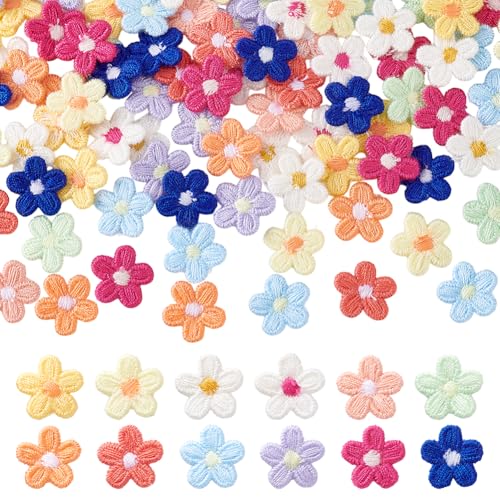 PH PandaHall 120 Stück Mini-Gänseblümchen-Blumen, bestickt, 12 Farben, Blumenapplikation, Kleidung, Reparatur, Blumenflicken zum Nähen, Basteln, Puppen, Scrapbooking, Haar-Accessoires, Schmuck PH PandaHall 120 Stück Mini-Gänseblümchen-Blumen, bestickt, 12 Farben, Blumenapplikation, Kleidung, Reparatur, Blumenflicken zum Nähen, Basteln, Puppen, Scrapbooking, Haar-Accessoires, Schmuck von PH PandaHall