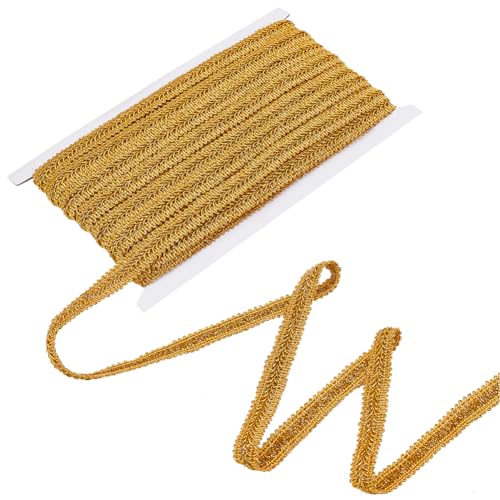 PH PandaHall 13.1 Yards Gimp Geflochtene Borte 5/8 Zoll Gewelltes Gewebtes Spitzenband Aus Polyester Grundlegende Fransenbesatz Weiches Spitzenband Zum Nähen von Vorhängen Kostümdekor Dunkel Goldrute PH PandaHall 13.1 Yards Gimp Geflochtene Borte 5/8 Zoll Gewelltes Gewebtes Spitzenband Aus Polyester Grundlegende Fransenbesatz Weiches Spitzenband Zum Nähen von Vorhängen Kostümdekor Dunkel Goldrute von PH PandaHall