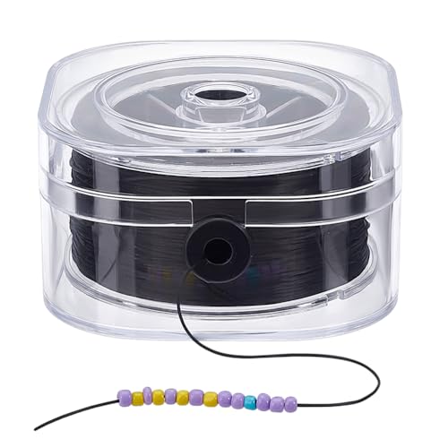 PH PandaHall 131 Yards Schwarze Elastische Kordel 0.6mm Flacher Elastischer Perlenfaden Dehnbare Schnur Mit Aufbewahrungsbox Für Armbänder Halsketten Schmuckherstellung PH PandaHall 131 Yards Schwarze Elastische Kordel 0.6mm Flacher Elastischer Perlenfaden Dehnbare Schnur Mit Aufbewahrungsbox Für Armbänder Halsketten Schmuckherstellung von PH PandaHall