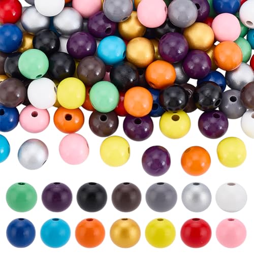 PH PandaHall 140 Stück 14 Farben Holzperlen 20mm Große Europäische Holzperlen Mit 4.2mm Loch Bemalte Abstandsperlen Aus Holz Zum Basteln Schmuckherstellung Heimdeko PH PandaHall 140 Stück 14 Farben Holzperlen 20mm Große Europäische Holzperlen Mit 4.2mm Loch Bemalte Abstandsperlen Aus Holz Zum Basteln Schmuckherstellung Heimdeko von PH PandaHall