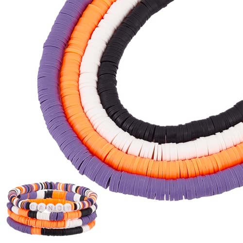 PH PandaHall 1400 Stück Halloween Tonperlen 4 Farben Polymer Tonperlen Scheiben Heishi Perlen Für Armbänder Halsketten Ohrringe Schmuckherstellung DIY Handwerk PH PandaHall 1400 Stück Halloween Tonperlen 4 Farben Polymer Tonperlen Scheiben Heishi Perlen Für Armbänder Halsketten Ohrringe Schmuckherstellung DIY Handwerk von PH PandaHall