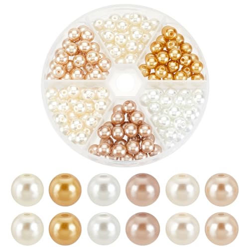 PH PandaHall 150 Stück 8 mm Glasperlen 6 Metallic Farben Perlen Bastelperlen Perlenförmige Glasperlen Runde Perlen Für Hochzeit Party Heimdekoration DIY Schmuckherstellung PH PandaHall 150 Stück 8 mm Glasperlen 6 Metallic Farben Perlen Bastelperlen Perlenförmige Glasperlen Runde Perlen Für Hochzeit Party Heimdekoration DIY Schmuckherstellung von PH PandaHall
