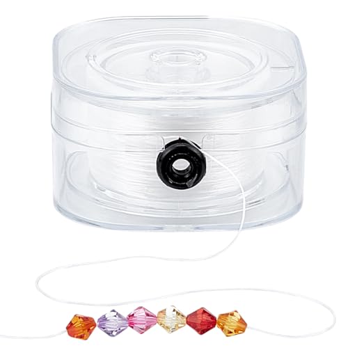 PH PandaHall 150m Elastische Schnur für Armbänder, 0.2mm Stretchy Armband String Cord Runder Perlenfaden Freundschaftsarmband String für Seed Beads Armband Schmuckherstellung, Weiß PH PandaHall 150m Elastische Schnur für Armbänder, 0.2mm Stretchy Armband String Cord Runder Perlenfaden Freundschaftsarmband String für Seed Beads Armband Schmuckherstellung, Weiß von PH PandaHall