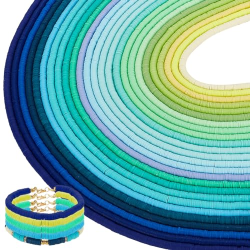 PH PandaHall 17000 Stück 25 Farben Polymer Clay Perlen 6 mm Heishi Tonperlen Flache Runde Perlen Vinyl Scheibenperlen Zur Schmuckherstellung Armbänder Halsketten Sommer PH PandaHall 17000 Stück 25 Farben Polymer Clay Perlen 6 mm Heishi Tonperlen Flache Runde Perlen Vinyl Scheibenperlen Zur Schmuckherstellung Armbänder Halsketten Sommer von PH PandaHall