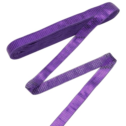 PH PandaHall 18.28cm Lila Paillette Pailletten Trim, 25mm flacher Pailletten-Streifen Pailletten Band für Kleid verschönern Stirnband Tanzen Kostüm Bühne Kleidungsstücke Dekoration PH PandaHall 18.28cm Lila Paillette Pailletten Trim, 25mm flacher Pailletten-Streifen Pailletten Band für Kleid verschönern Stirnband Tanzen Kostüm Bühne Kleidungsstücke Dekoration von PH PandaHall