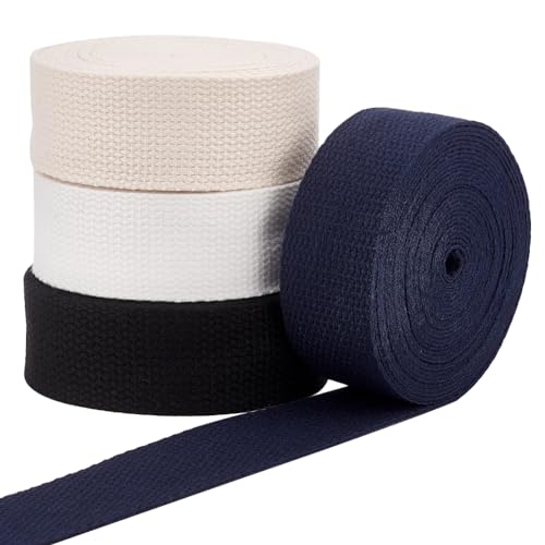 PH PandaHall 18.2m Polycotton Gurtband 4 Farbiges Gurtband Zum Nähen von Köperband 32mm/1.26" flache Gurtbandrolle Für Die Herstellung von Handtaschen Umhängetaschenriemen Handtasche Tragetasche PH PandaHall 18.2m Polycotton Gurtband 4 Farbiges Gurtband Zum Nähen von Köperband 32mm/1.26" flache Gurtbandrolle Für Die Herstellung von Handtaschen Umhängetaschenriemen Handtasche Tragetasche von PH PandaHall