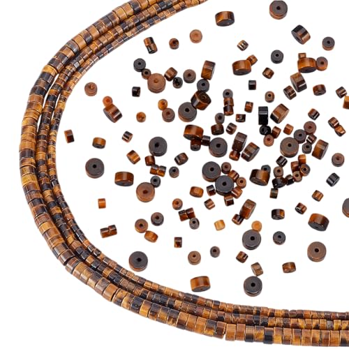PH PandaHall 180pcs Natürliche Tigerauge Perlen 3 Größen Stein Perlen Stränge Kurze Zylinder-Perlen Heishi-Perlen Scheibe Perlen Lose runde Perlen für Armband Ohrringe Halskette Schmuck machen Craft PH PandaHall 180pcs Natürliche Tigerauge Perlen 3 Größen Stein Perlen Stränge Kurze Zylinder-Perlen Heishi-Perlen Scheibe Perlen Lose runde Perlen für Armband Ohrringe Halskette Schmuck machen Craft von PH PandaHall