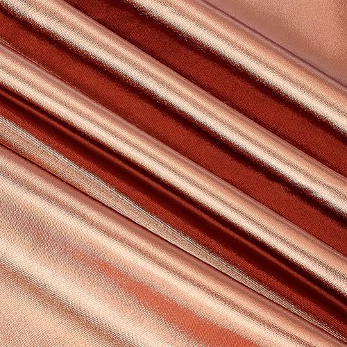 PH PandaHall 1m Metallic Folien Stoff 1.6m breite glänzende Stretch-Stoffe Polyester Elasthan Stretch Stoffe Folie Nähen Stoff Lame Fabric für Tanzkleidung Handwerk Kostüm Dekor von PH PandaHall