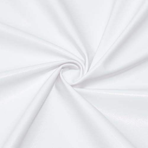 PH PandaHall 1m Weißer Metallic Folien Stoff Spandex Stretch-Stoffe 1.5m breite Stretch-Gewebe glänzend Polyester-Folien-Stoff zum Nähen Lame Fabric für Tanzkleidung Kunsthandwerk Kostüme Dekoration PH PandaHall 1m Weißer Metallic Folien Stoff Spandex Stretch-Stoffe 1.5m breite Stretch-Gewebe glänzend Polyester-Folien-Stoff zum Nähen Lame Fabric für Tanzkleidung Kunsthandwerk Kostüme Dekoration von PH PandaHall