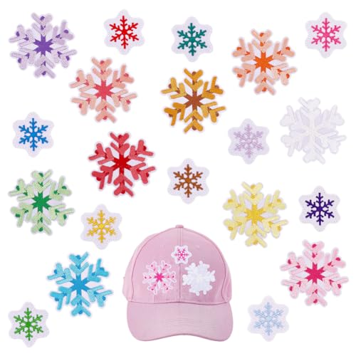 PH PandaHall 20 Farben Schneeflocken Aufnäher Zum Aufbügeln 30 Stück Stoffflicken Mit Wintermotiv 2 Größen Bunte Schneeflocken Zum Aufnähen Zum Nähen von Kleidung Taschen DIY Basteln Weihnachtsdekor PH PandaHall 20 Farben Schneeflocken Aufnäher Zum Aufbügeln 30 Stück Stoffflicken Mit Wintermotiv 2 Größen Bunte Schneeflocken Zum Aufnähen Zum Nähen von Kleidung Taschen DIY Basteln Weihnachtsdekor von PH PandaHall