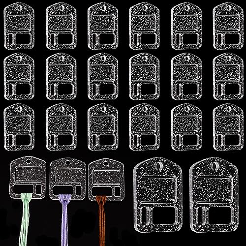 PH PandaHall 20 Stück Acryl Fadentropfen Sticktwist Tropfen Stickgarn Organizer Fadenaufwickelbretter Schlanke Floss Spulen Kreuzstich Fadenspulen Für Kreuzstich Nähen von PH PandaHall