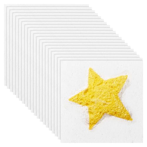 PH PandaHall 20 Stück Schaumstoff Textur Papiere Magische Malerei Papier Quadratische Schaumstoff-Textur-Blätter 3D Malerei Papiere Weißes Cellulosekarten Blanko-Malpapier für Malerei DIY Craft, 10cm PH PandaHall 20 Stück Schaumstoff Textur Papiere Magische Malerei Papier Quadratische Schaumstoff-Textur-Blätter 3D Malerei Papiere Weißes Cellulosekarten Blanko-Malpapier für Malerei DIY Craft, 10cm von PH PandaHall