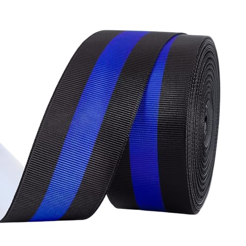 PH PandaHall 20 Yards Schwarzes Und Blaues Ripsband Gestreiftes Stoffband 38mm Einseitig Gestreifte Bänder Zum Basteln Verpacken von Geschenken Nähen Schleifenherstellung PH PandaHall 20 Yards Schwarzes Und Blaues Ripsband Gestreiftes Stoffband 38mm Einseitig Gestreifte Bänder Zum Basteln Verpacken von Geschenken Nähen Schleifenherstellung von PH PandaHall