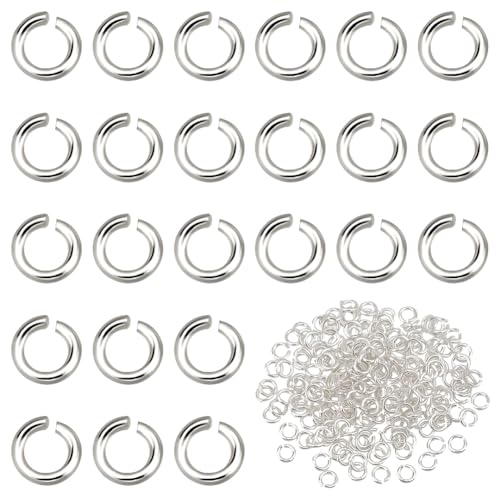 PH PandaHall 200 Stück 925 Biegeringe Aus Sterlingsilber Offene Biegeringe 2.5mm Schmuck Verbindungsring O Ringe Verbindungsring Verbindungsstücke Für Ohrringe Halsketten Armbänder Schmuck von PH PandaHall