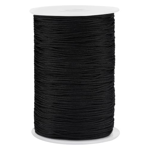 PH PandaHall 200 Yard Geflochtene Nylonschnur 1.5mm Schwarze Chinesische Knotenschnur Gedrehte Kordel Sonnenschirmschnur Perlenschnur Geflochtene Handgefertigte Schnur Zum Perlen Traumfänger PH PandaHall 200 Yard Geflochtene Nylonschnur 1.5mm Schwarze Chinesische Knotenschnur Gedrehte Kordel Sonnenschirmschnur Perlenschnur Geflochtene Handgefertigte Schnur Zum Perlen Traumfänger von PH PandaHall