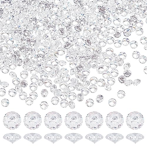 PH PandaHall 2000 Stück Klarer Zirkonia Stein 1.5mm Facettierte CZ Diamant Strasssteine Der Güteklasse A Kleine Zirkonia Cabochons Mit Spitzer Rückseite Für Die Herstellung von Ring Ohrring Armband von PH PandaHall