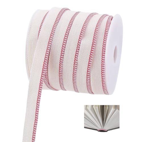 PH PandaHall 22,8 m Buchbinde-Stirnbänder Buchbinde-Kapitellebänder Cerise-Buchbinde-Stoff Buchbinde-Sets Buchreparaturband für Buchdekor-Reparaturen Buchbindezubehör 13 mm breit PH PandaHall 22,8 m Buchbinde-Stirnbänder Buchbinde-Kapitellebänder Cerise-Buchbinde-Stoff Buchbinde-Sets Buchreparaturband für Buchdekor-Reparaturen Buchbindezubehör 13 mm breit von PH PandaHall