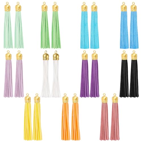 PH PandaHall 22 Stück Lederquasten 11 Farben Kunstleder Quasten Schlüsselanhänger Quasten Dekoration Quastenanhänger Mit Schlaufe Für Lesezeichen Armband Schlüsselanhänger Handy Gurte DIY PH PandaHall 22 Stück Lederquasten 11 Farben Kunstleder Quasten Schlüsselanhänger Quasten Dekoration Quastenanhänger Mit Schlaufe Für Lesezeichen Armband Schlüsselanhänger Handy Gurte DIY von PH PandaHall